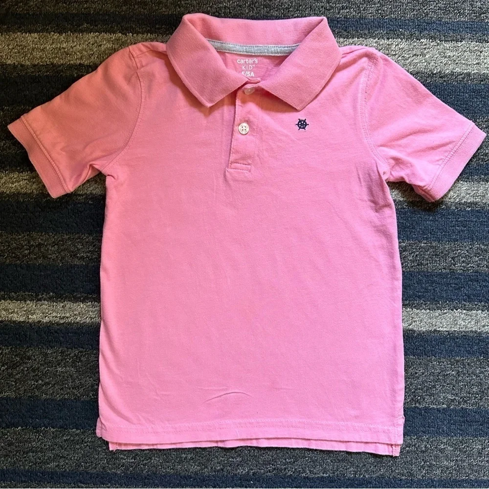 Carter’s Boys Pink Polo Tee Size 5